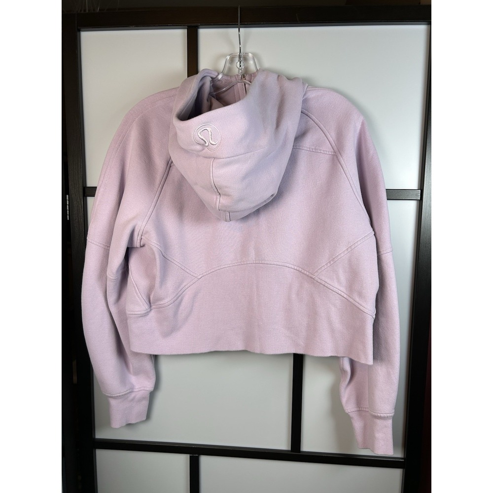 Lululemon Scuba Oversized Half-Zip Hoodie Women M/L Pink Athleisure Cropped - Picture 2 of 9